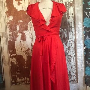 Red vintage dress